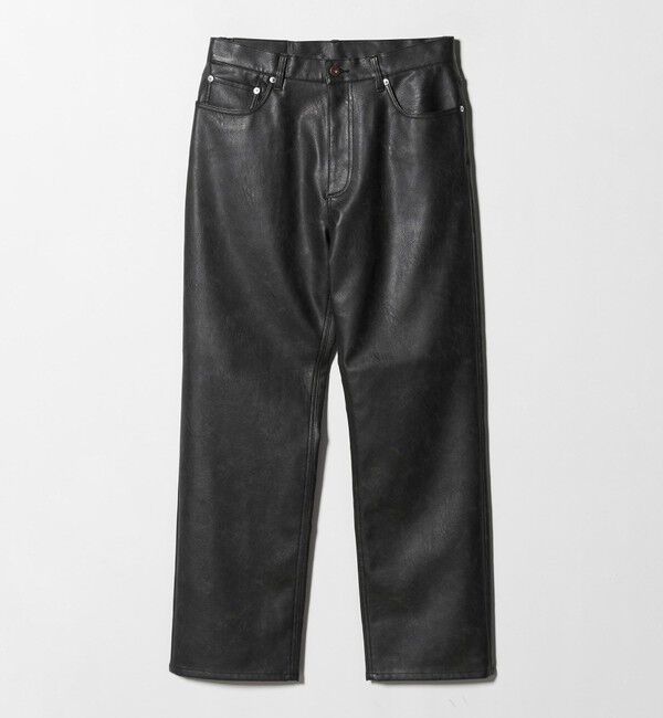 MONKEY TIME「レザーライク 5P パンツ」|チノ|