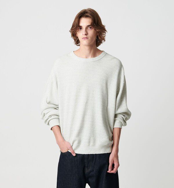 MONKEY TIME「サーマル ディストレスト クルーネック」|Tシャツ・カットソー|