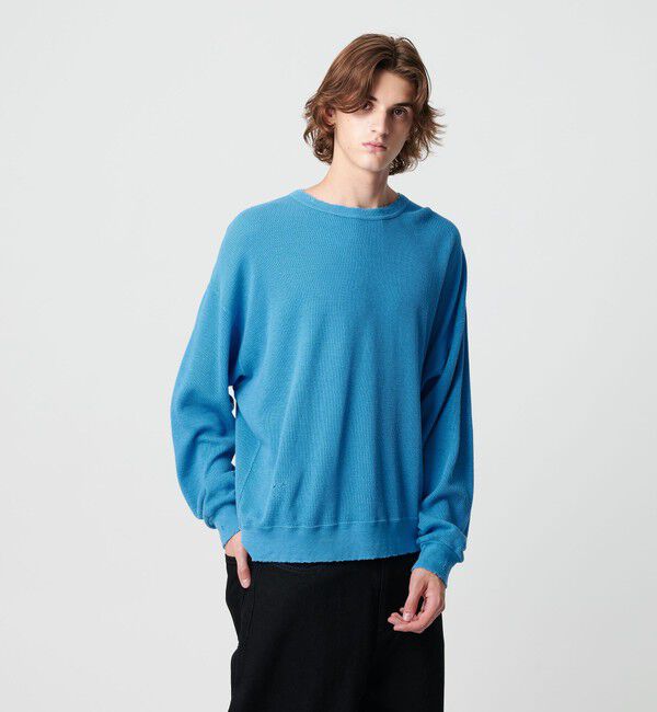 MONKEY TIME「サーマル ディストレスト クルーネック」|Tシャツ・カットソー|