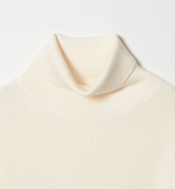 BEAUTY&YOUTH UNITED ARROWS「【WEB限定 WARDROBE SMART】マシーンウォッシャブル ウールミックス アゼ タートルネック」|ニット・セーター|