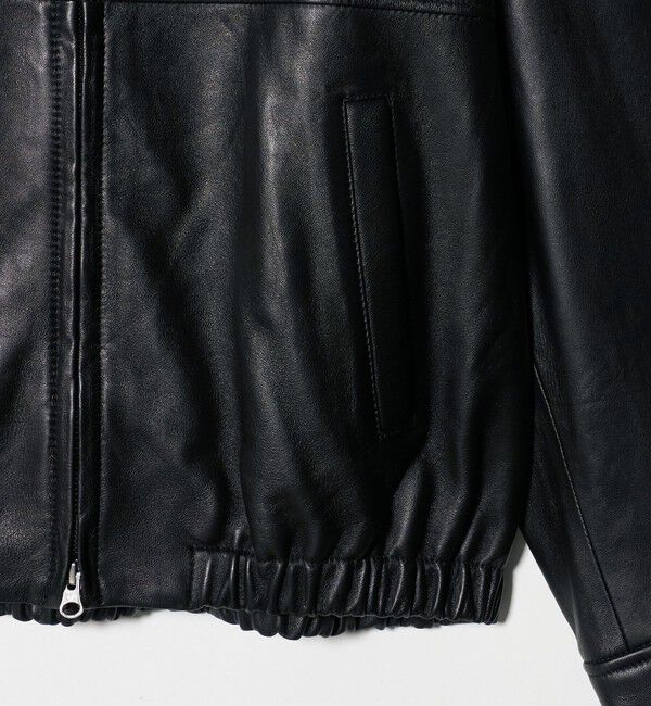 BEAUTY&YOUTH UNITED ARROWS「シープレザー ノーカラージップブルゾン」|その他|