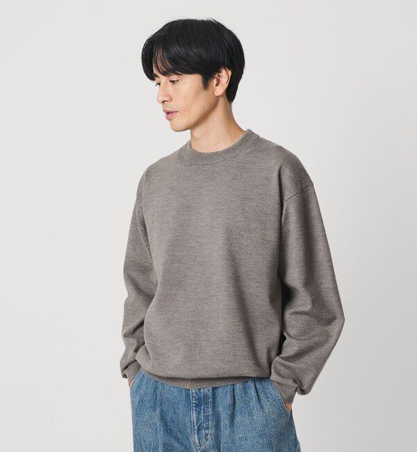 BEAUTY&YOUTH UNITED ARROWS「ハイブリッド ウール クルーネック ニット ウォッシャブル」|ニット・セーター|
