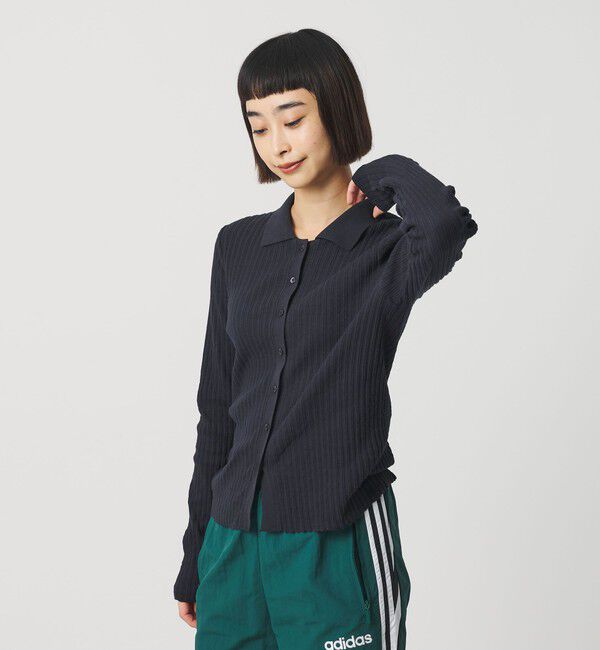 BEAUTY&YOUTH UNITED ARROWS「コットン タックリブ カーディガン」|カーディガン|