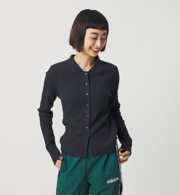 BEAUTY&YOUTH UNITED ARROWS「コットン タックリブ カーディガン」|カーディガン|