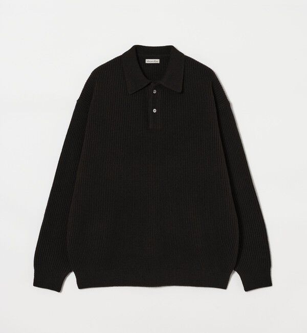 STEVEN ALAN「＜Steven Alan＞ オーストラリアンラムズウール ポロカラー ニット NARROW」|ニット・セーター|