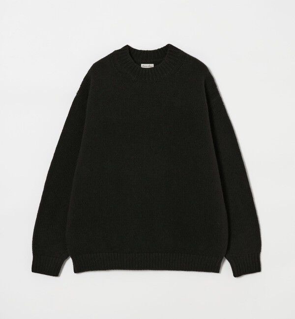 STEVEN ALAN「＜Steven Alan＞ ハミルトンラムズウール ハイクルーネック ニット NARROW」|ニット・セーター|BLACK