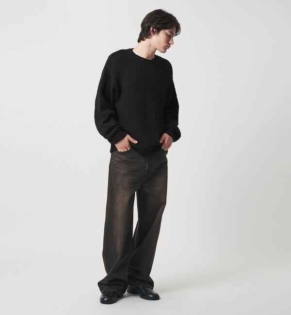 MONKEY TIME「コットン スラブ クルーネック」|ニット・セーター|