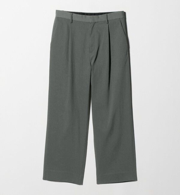 BEAUTY&YOUTH UNITED ARROWS「ヴィンテージライク ナイロン 1プリーツ ワイド パンツ NO.9」|チノ|