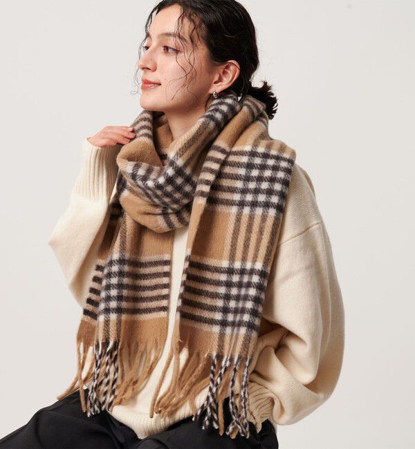 BEAUTY&YOUTH UNITED ARROWS「チェック ストール」|ストール|BEIGE