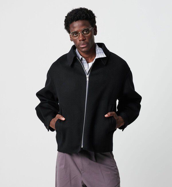 BEAUTY&YOUTH UNITED ARROWS「ショートビーバー リバー ブルゾン」|ブルゾン・スタジャン|