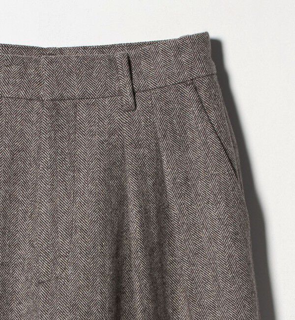 BEAUTY&YOUTH UNITED ARROWS「毛ブレンド ヘリンボーンワイドパンツ」|スラックス|