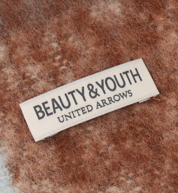 BEAUTY&YOUTH UNITED ARROWS「ブラッシュド ブロックチェック マフラー」|マフラー|