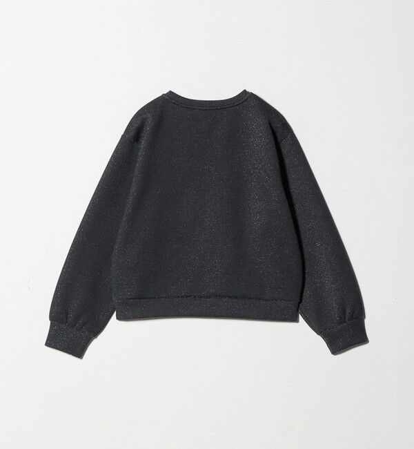 BEAUTY&YOUTH UNITED ARROWS「ポリエステルコットンブレンド ラメダンボール プルオーバー/ブラック」|Tシャツ・カットソー|