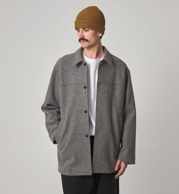 STEVEN ALAN「 ＜Steven Alan＞ ニット メルトン カー コート」|その他|MD.GRAY