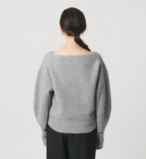 BEAUTY&YOUTH UNITED ARROWS「フォックスブレンド ボリュームスリーブ ボートネックニットプルオーバー」|ニット・セーター|