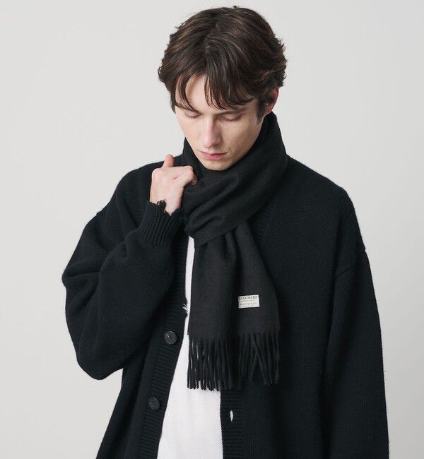 BEAUTY&YOUTH UNITED ARROWS「カシミヤ ソリッド マフラー」|マフラー|BLACK