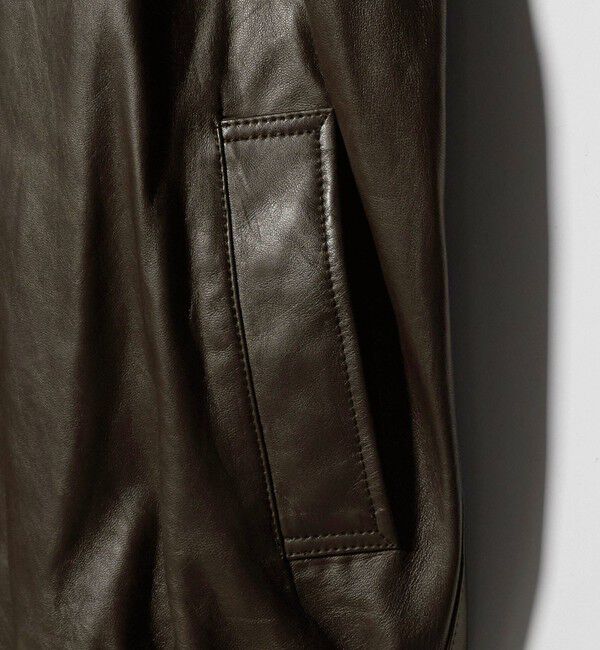 BEAUTY&YOUTH UNITED ARROWS「セミベジタブル シープ レザー ブルゾン」|ブルゾン・スタジャン|