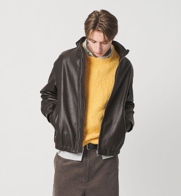 BEAUTY&YOUTH UNITED ARROWS「セミベジタブル シープ レザー ブルゾン」|ブルゾン・スタジャン|