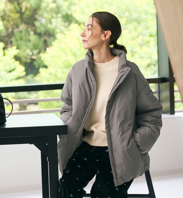 BEAUTY&YOUTH UNITED ARROWS「【WEB限定 Wardrobe DAILY MINIMAL】スタンドカラー コクーンダウンジャケット ウォッシャブル」|ダウン|