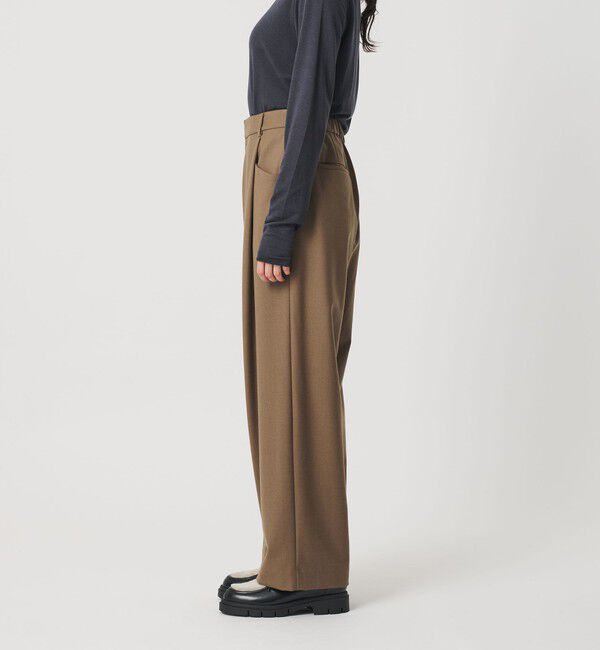 BEAUTY&YOUTH UNITED ARROWS「ウールブレンド ツイルバックゴムパンツ ウォッシャブル」|その他|