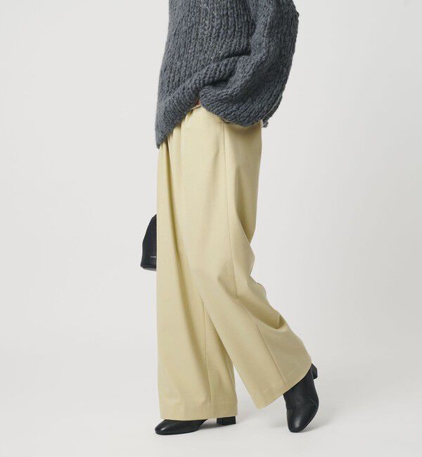 BEAUTY&YOUTH UNITED ARROWS「裏起毛ジョーゼット ワイドパンツ ウォッシャブル」|その他|LIME