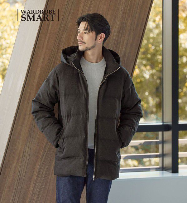 BEAUTY&YOUTH UNITED ARROWS「【WEB限定 WARDROBE SMART】LANATEC 2WAY ダウンジャケット」|ダウン|DK.GRAY