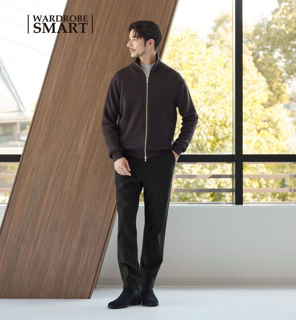 BEAUTY&YOUTH UNITED ARROWS「【WEB限定 WARDROBE SMART】ポリエステル レーヨン アクリル サキソニー スキニー イージーパンツ」|チノ|