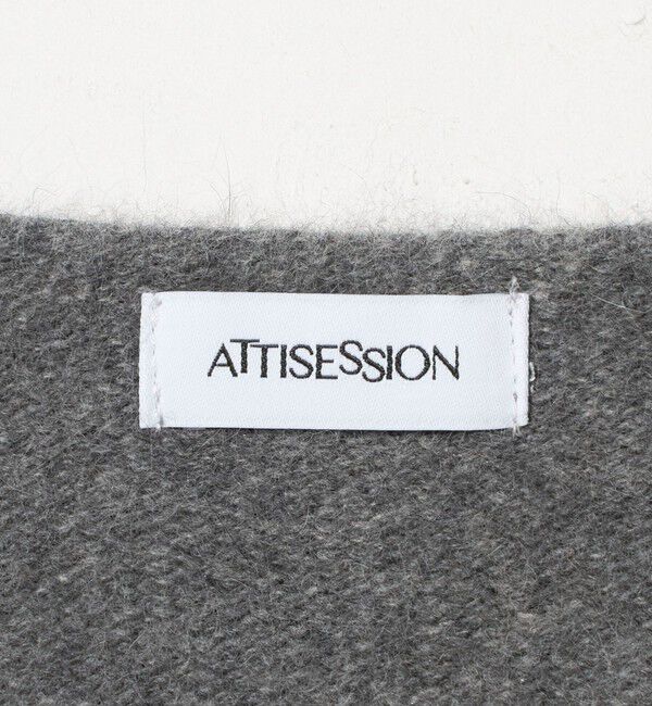ATTISESSION「＜ATTISESSION＞ディープ ネック ニット トップス」|ニット・セーター|