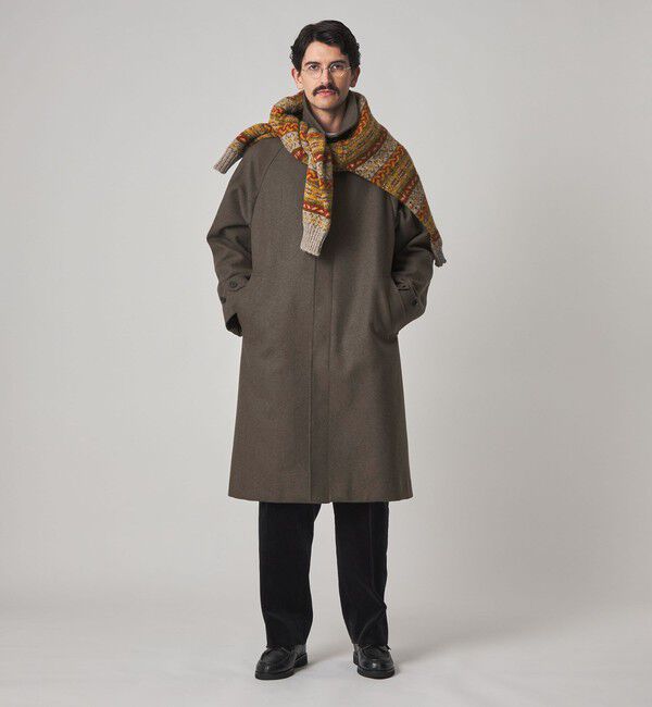 STEVEN ALAN「＜Steven Alan＞ WL/CA バルカラー コート」|ステンカラーコート|MD.BROWN