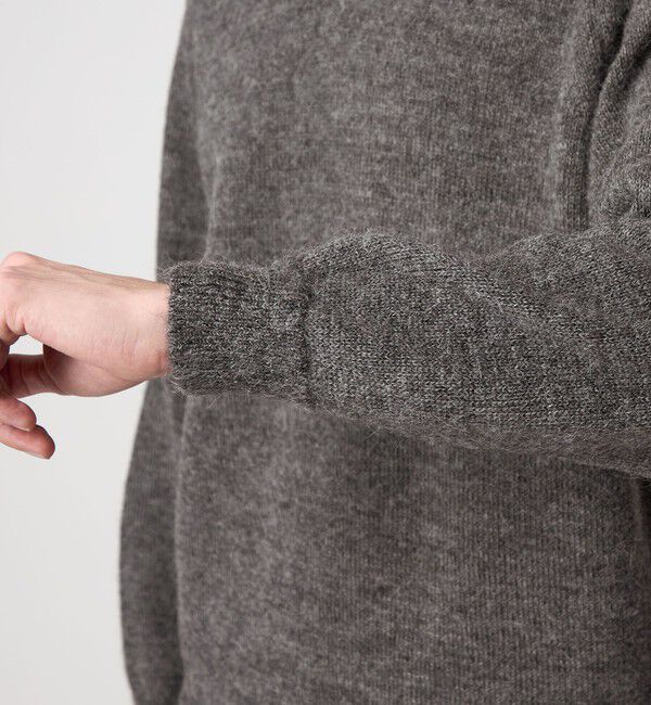 STEVEN ALAN「＜Steven Alan＞ アルパカ サドルショルダー Ｖネック ニット NARROW」|ニット・セーター|