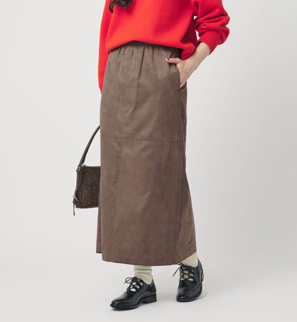 BEAUTY&YOUTH UNITED ARROWS「スエードライク Iラインスカート」|スカート|MOCA