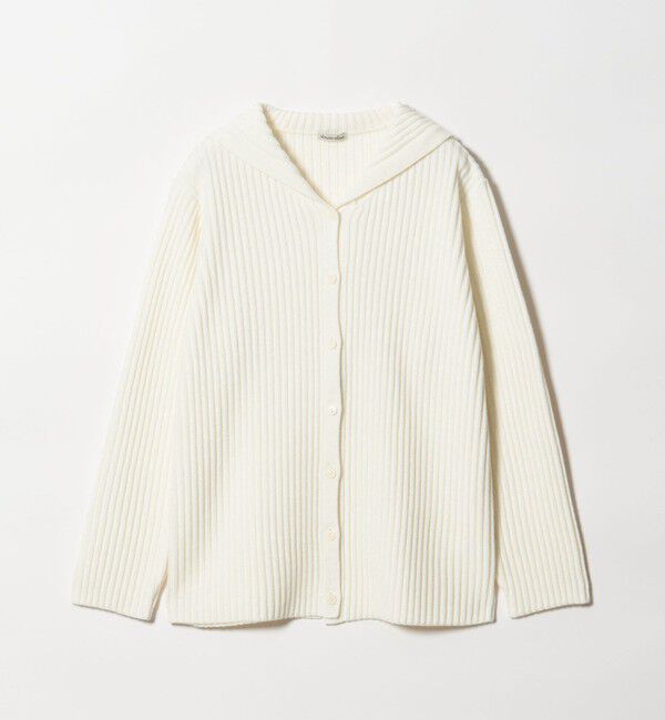 STEVEN ALAN「＜Steven Alan＞ウール リブ セーラーカラー カーディガン」|カーディガン|