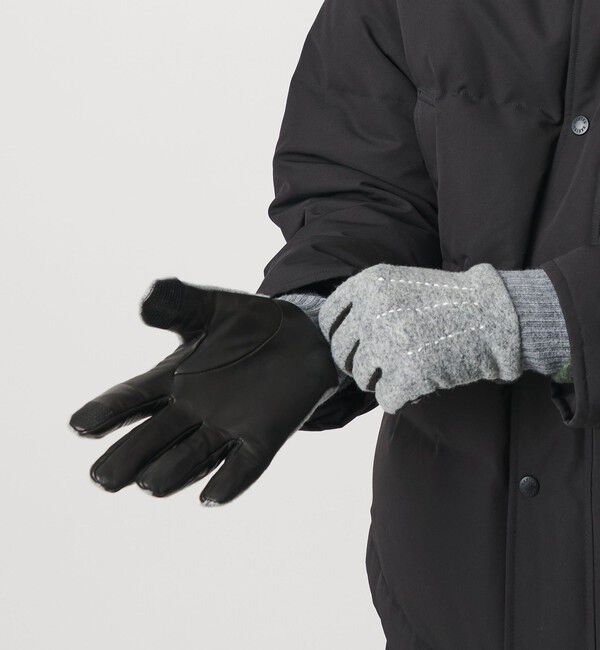 BEAUTY&YOUTH UNITED ARROWS「コンビ ステッチ グローブ タッチパネル対応」|手袋|
