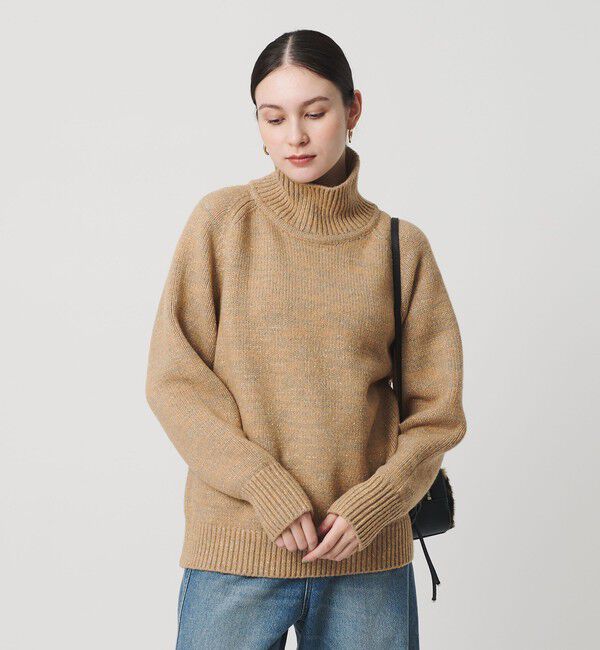 BEAUTY&YOUTH UNITED ARROWS「ミックスカラー ラメ タートルネック ニットプルオーバー」|ニット・セーター|