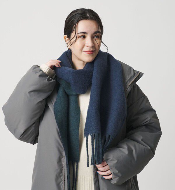 BEAUTY&YOUTH UNITED ARROWS「リバーシブル ソフト マフラー」|マフラー|NAVY