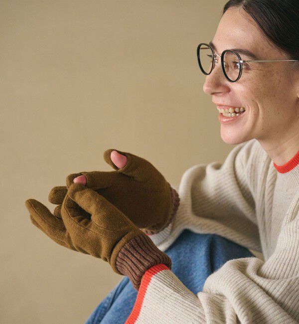 BEAUTY&YOUTH UNITED ARROWS「カラー ジャージー リブ グローブ」|手袋|