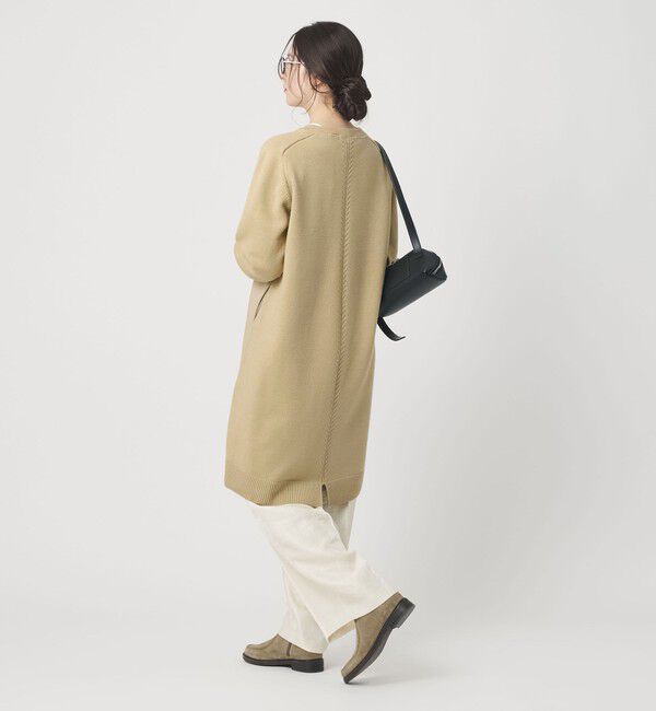 BEAUTY&YOUTH UNITED ARROWS「【WEB限定】スウェット&times;ニット コンビワンピース ウォッシャブル」|ワンピース|