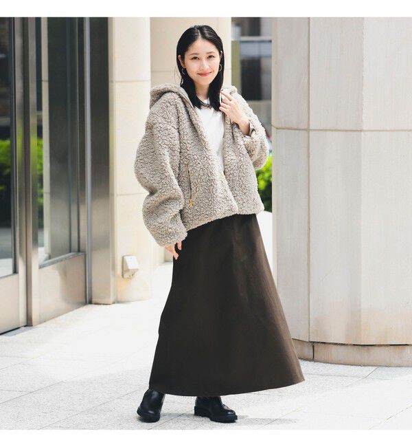 Demi-Luxe BEAMS 「【WEB限定】TATRAS / IPAMA ボア フードジャケット」|ブルゾン・スタジャン|