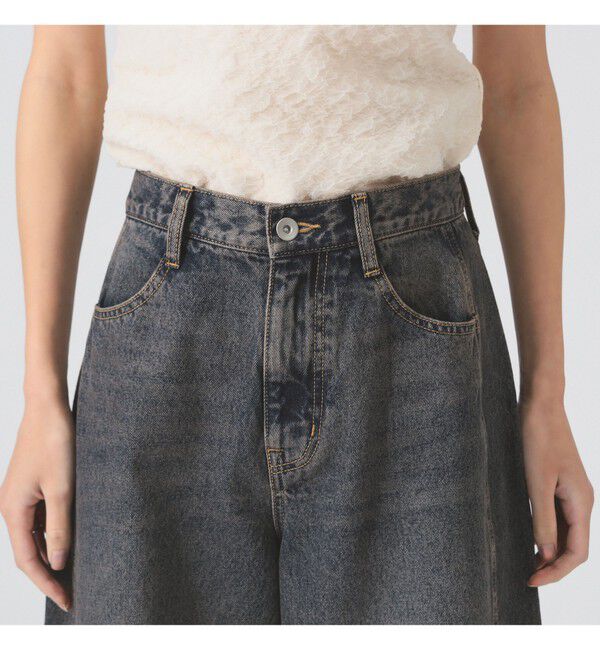 Ray BEAMS 「オーバーダイ デニム パンツ」|デニム|