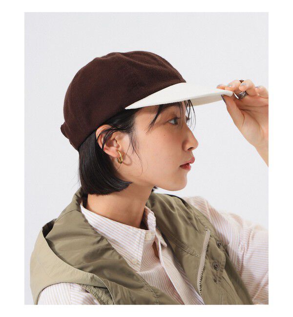 BEAMSBOY「【別注】WINNER CAP / 2TONE CAP 25FW」|その他|BROWN
