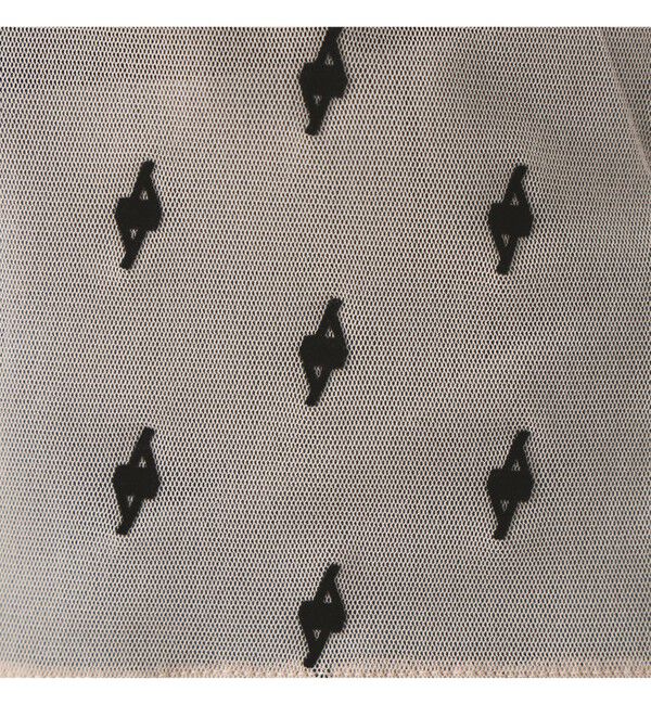 Ray BEAMS 「フロッキー プリント シアー ラウンドネック トップス」|Tシャツ・カットソー|