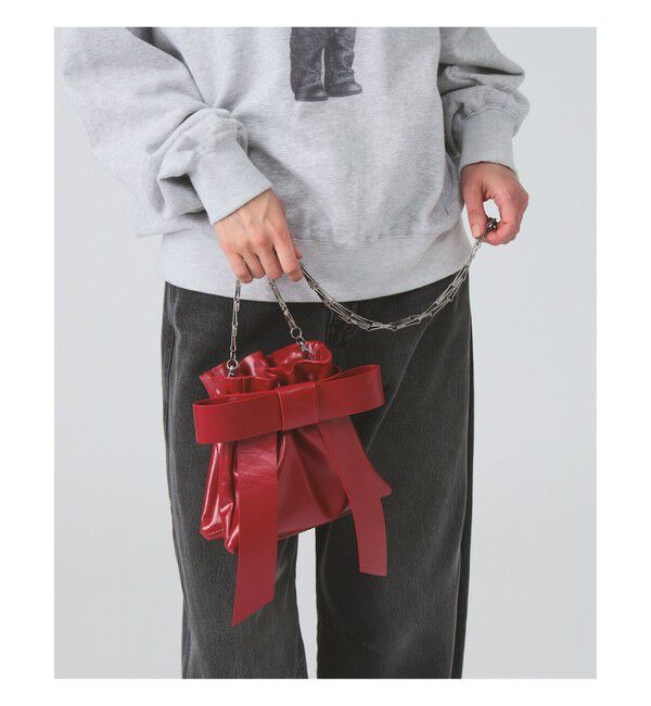 Ray BEAMS 「リボン チェーン バッグ」|ショルダー・メッセンジャー|