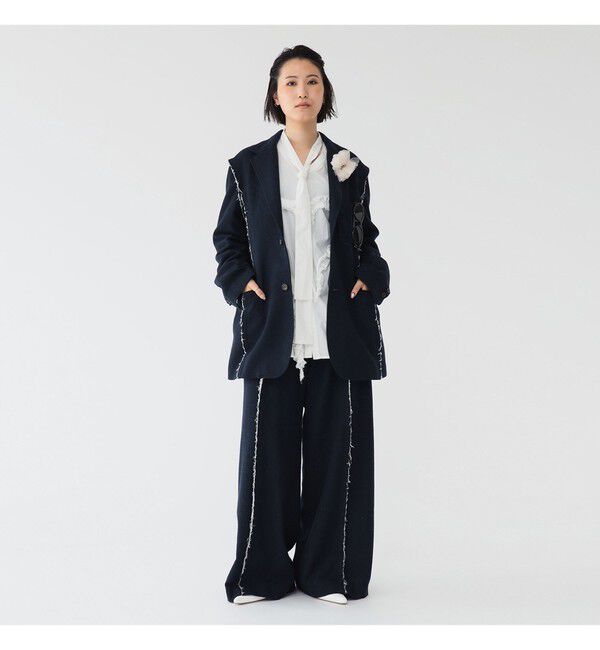 BEAMSBOY「リサイクルウール カットオフ ジャケット」|テーラードジャケット|