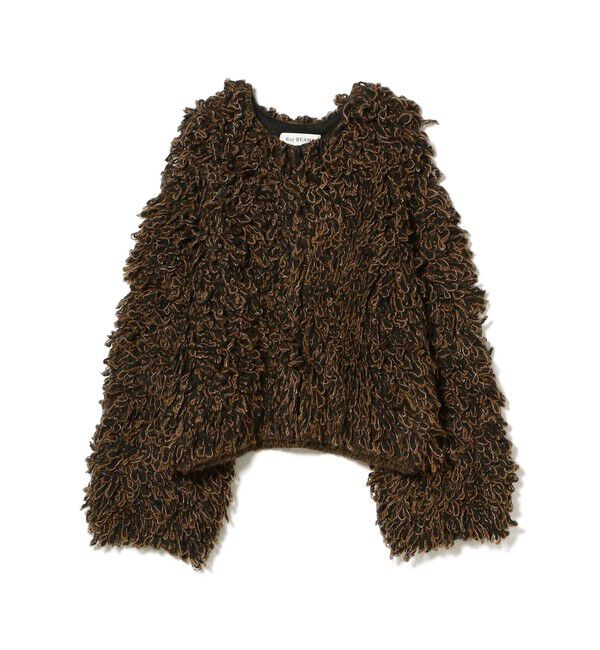 Ray BEAMS 「ミックス ループ編み ニット ジャケット」|ニット・セーター|