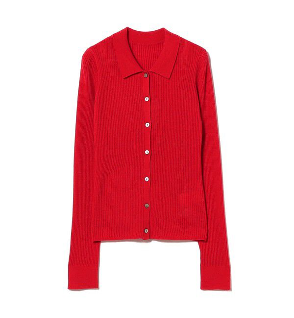 Ray BEAMS 「リブ ポロ カーディガン」|ニット・セーター|