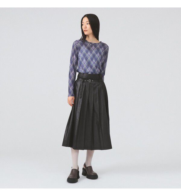 Ray BEAMS 「アーガイルプリント クルーネック トップス」|その他|