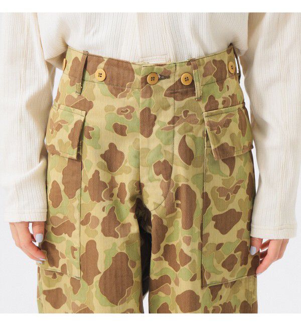 BEAMSBOY「【別注】BUZZ RICKSON'S / ヘリンボーン カモ パンツ」|チノ|