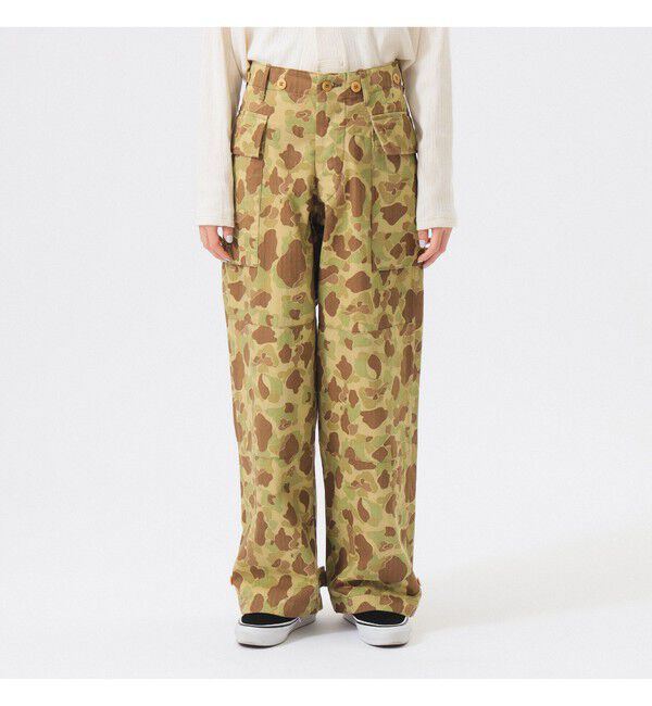 BEAMSBOY「【別注】BUZZ RICKSON'S / ヘリンボーン カモ パンツ」|チノ|