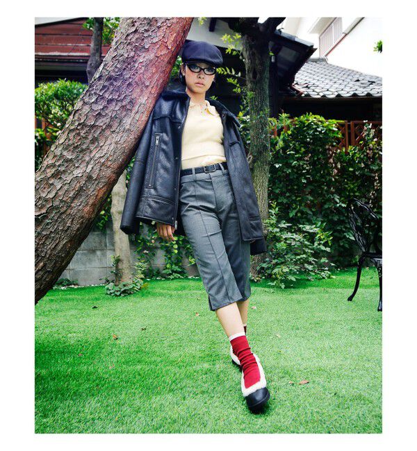 Ray BEAMS 「UGG(R) for Ray BEAMS / THAYDEN LUXEFLUFF JACKET」|テーラードジャケット|BLACK