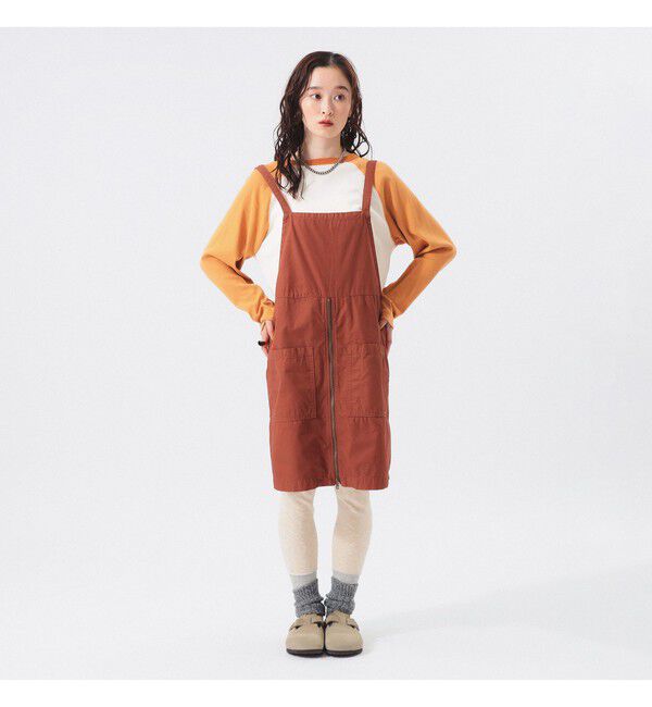 BEAMSBOY「ワーク エプロン ワンピース」|ワンピース|